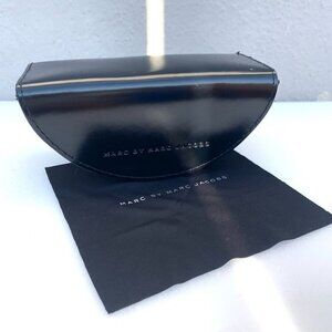 Marc By Marc Jacobs Oversized Sunglasses Case Hard Sided Magnetic Closure Black